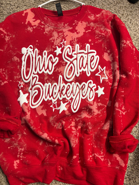 Red buckeye bow Crew