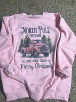 Pink north pole tree farm