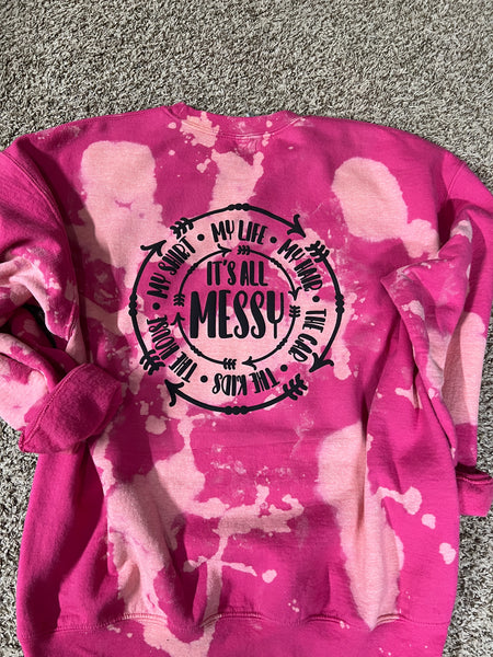 Pink hot mess Crew