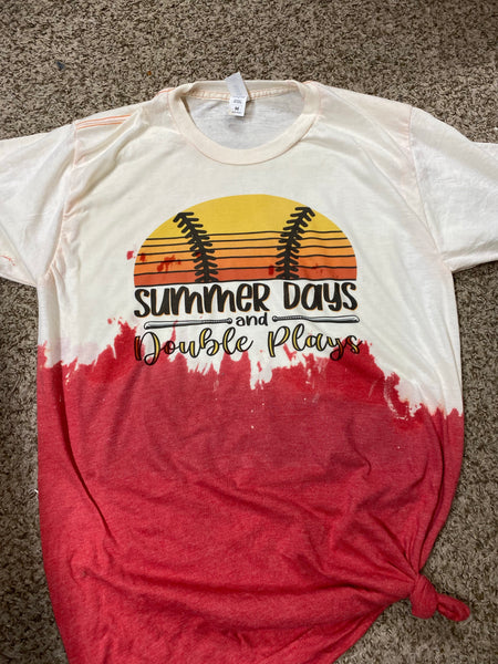 Summer days and double plays tshirt
