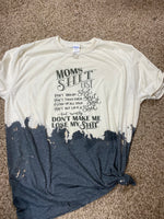 Mom shit list tshirt