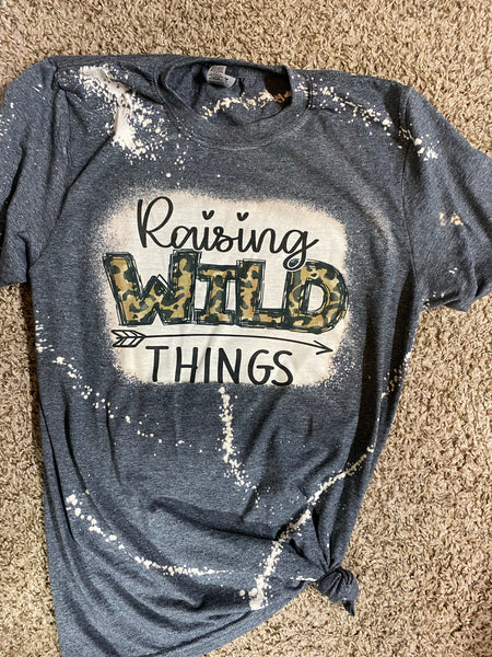Raising wild things  (adult shirt only)