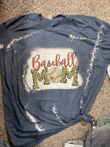 Baseball Mom leopard